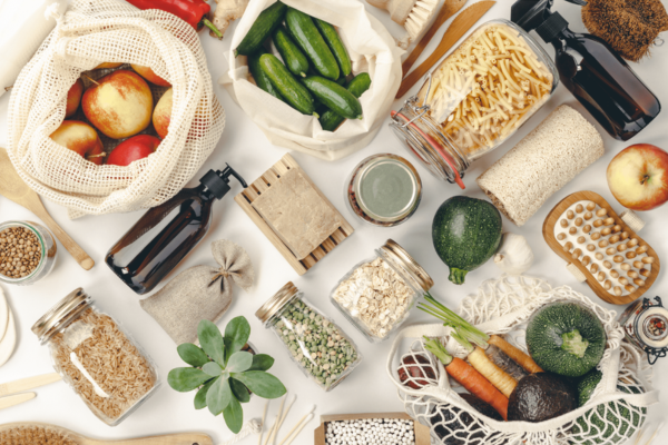 food on a table