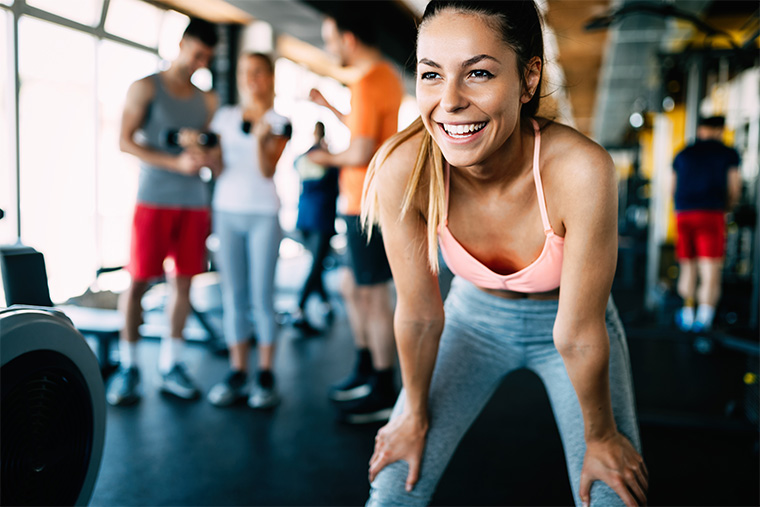 In-house gym at the Everflow offices